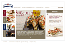 Tablet Screenshot of fr.sofinafoods.com
